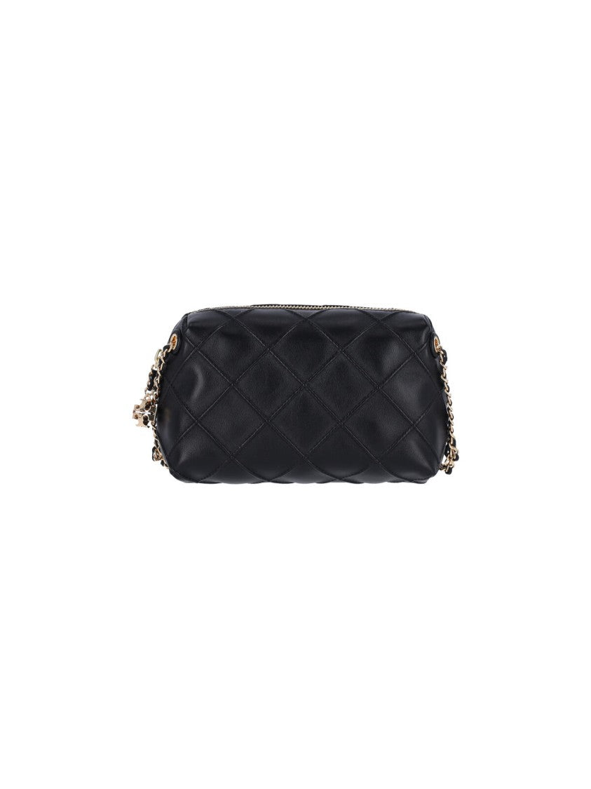 Tory Burch Mini Shoulder Bag "Fleming" – Black