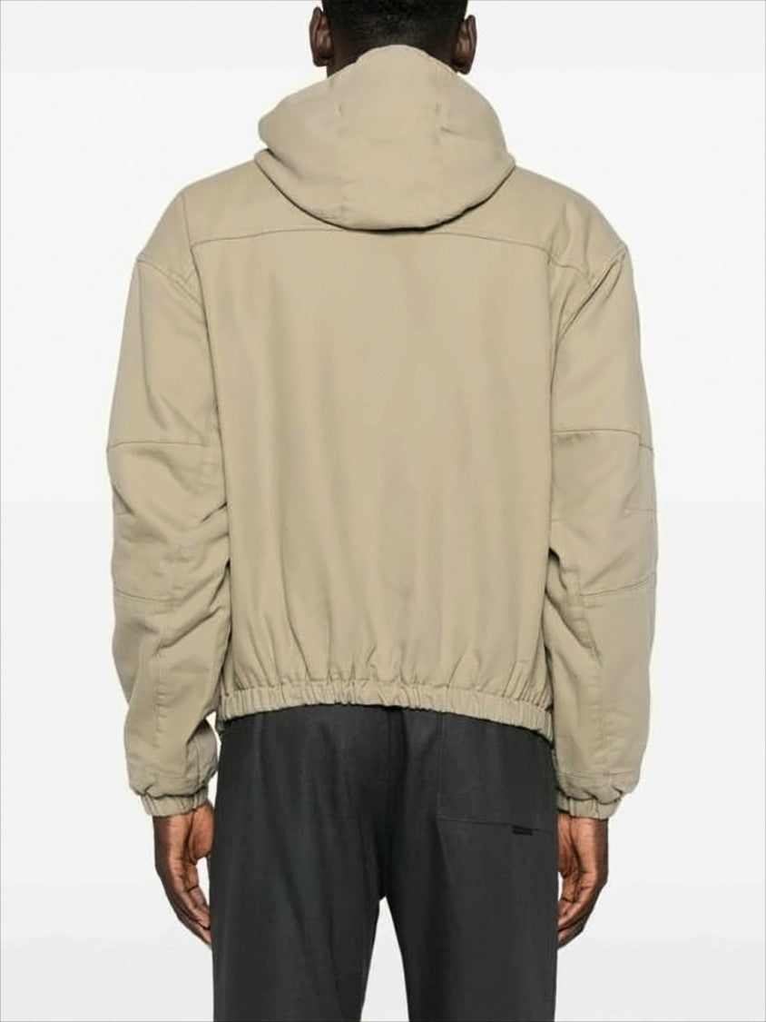 Roa Cropped Hooded Jacket With Triangular Patch Detail