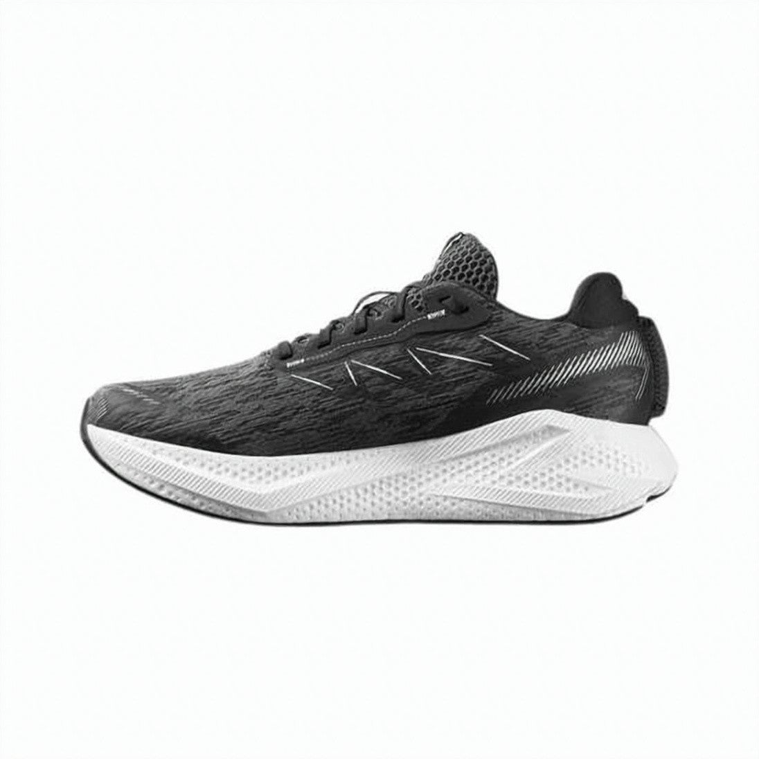 Salomon Textured Black Textile Sneakers With Sculpted Rubber Sole