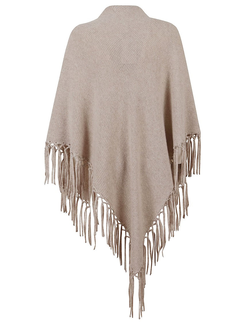 Max Mara Triangular Wool Scarf With Fringed Edges