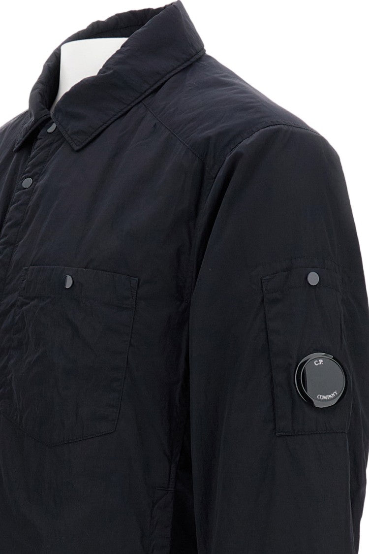 C.P. Company Oversized Blue Shirt With Front Button Closure