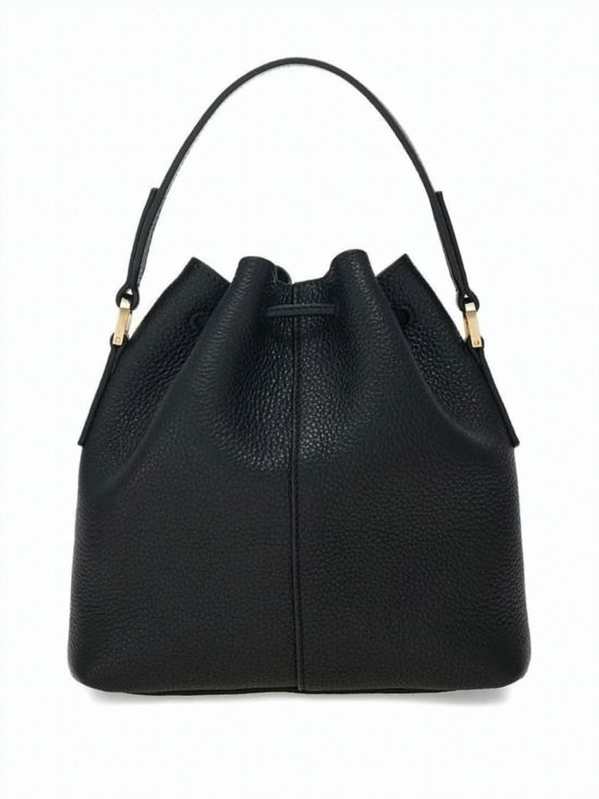 Salvatore Ferragamo Multi-Pocket Pebbled Leather Bucket Bag