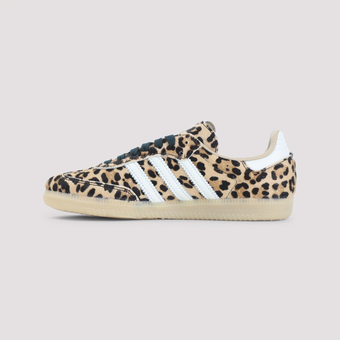 Adidas Low-Top Sneakers With Bold Leopard Print And Classic Contrast