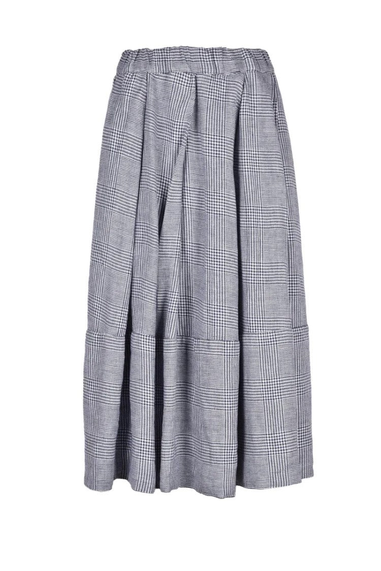 Ricorrrobe Linen Skirt - Blue/White