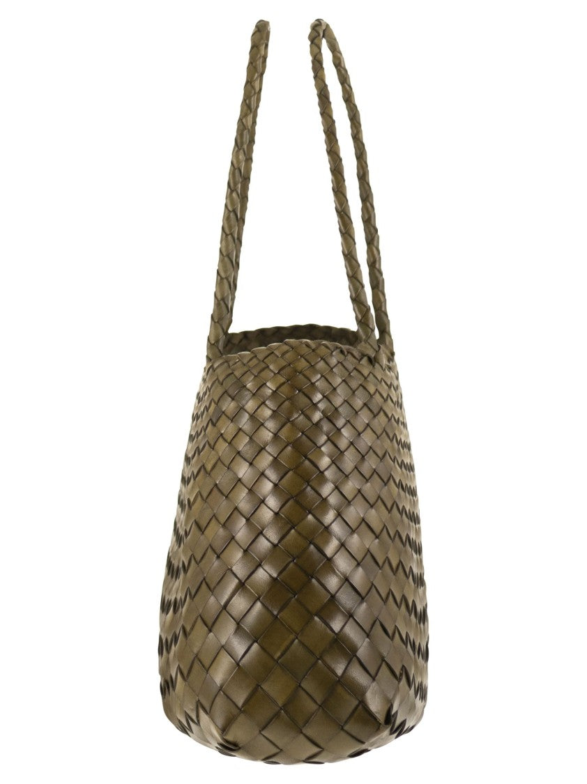 Dragon Santa Croce Big - Woven Leather Bag