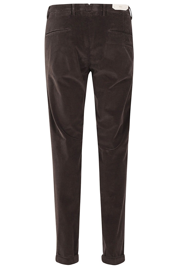 Briglia Brown Corduroy Cotton Velvet Straight Leg Pants