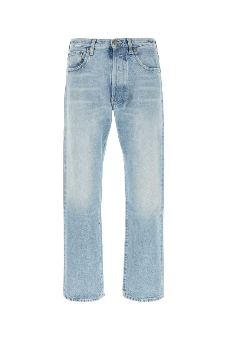 Valentino Garavani Classic Straight-Leg Denim Jeans With Subtle Fading