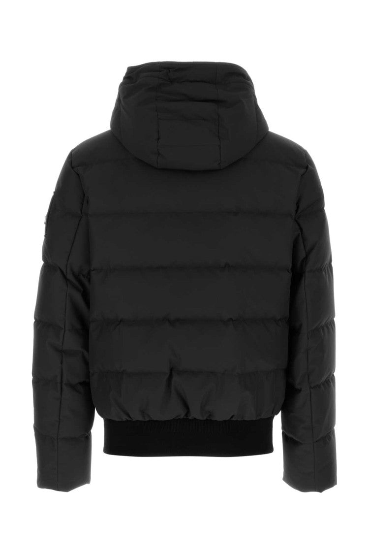 Moose Knuckles Black Polyester Cloud Bomber Down Jacket