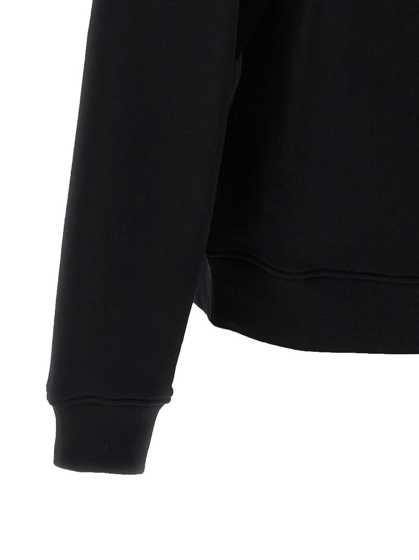 Moschino Logo Print Cotton Sweatshirt With Crew Neck