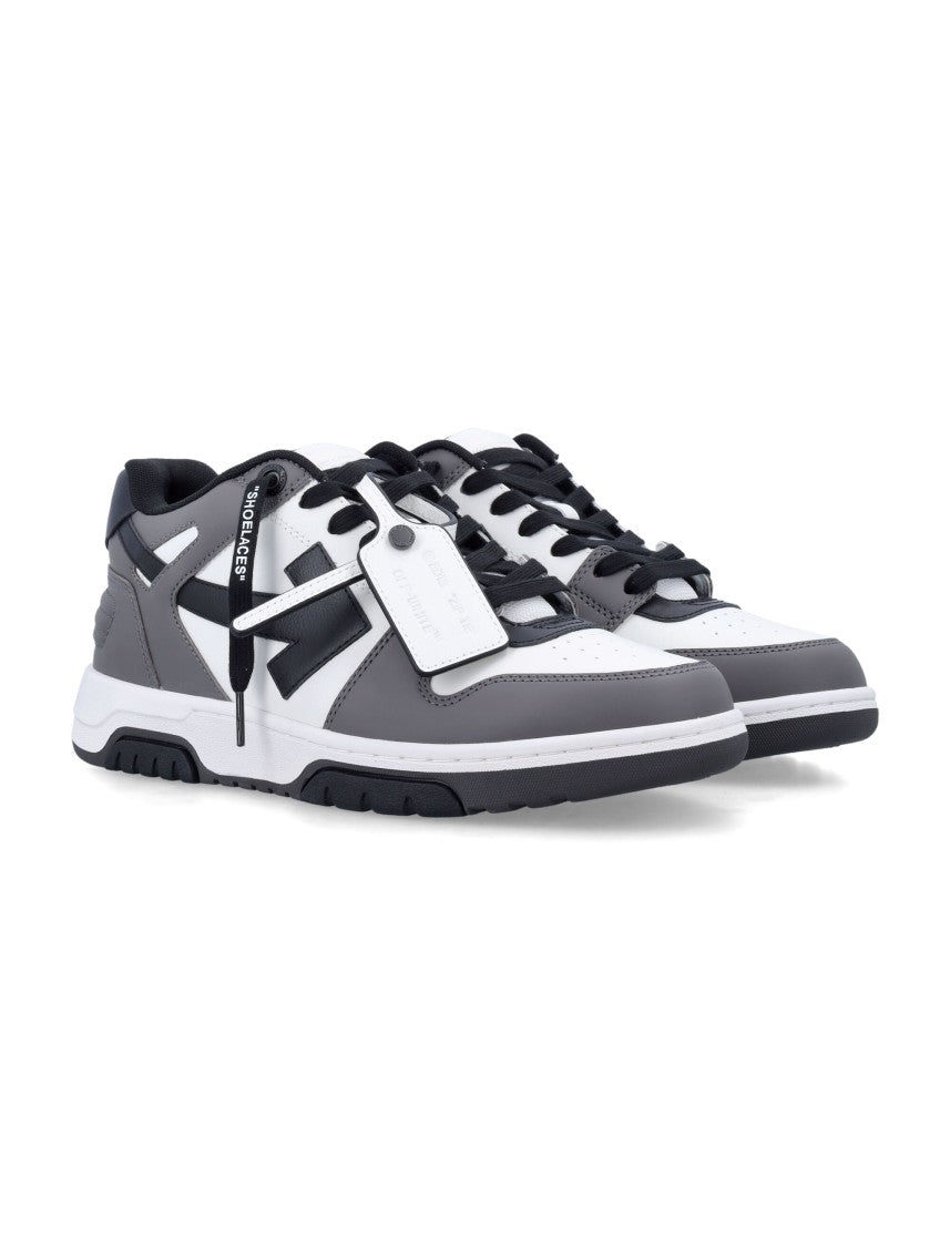 Off-White Grey Out Of Office Arrow Low-Top Sneakers
