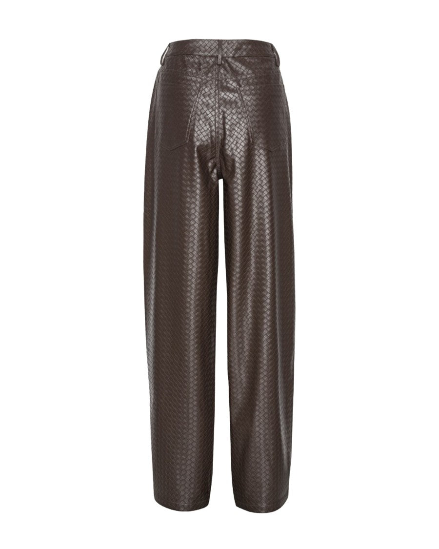 Rotate Dark Brown Wide-Legged Pants