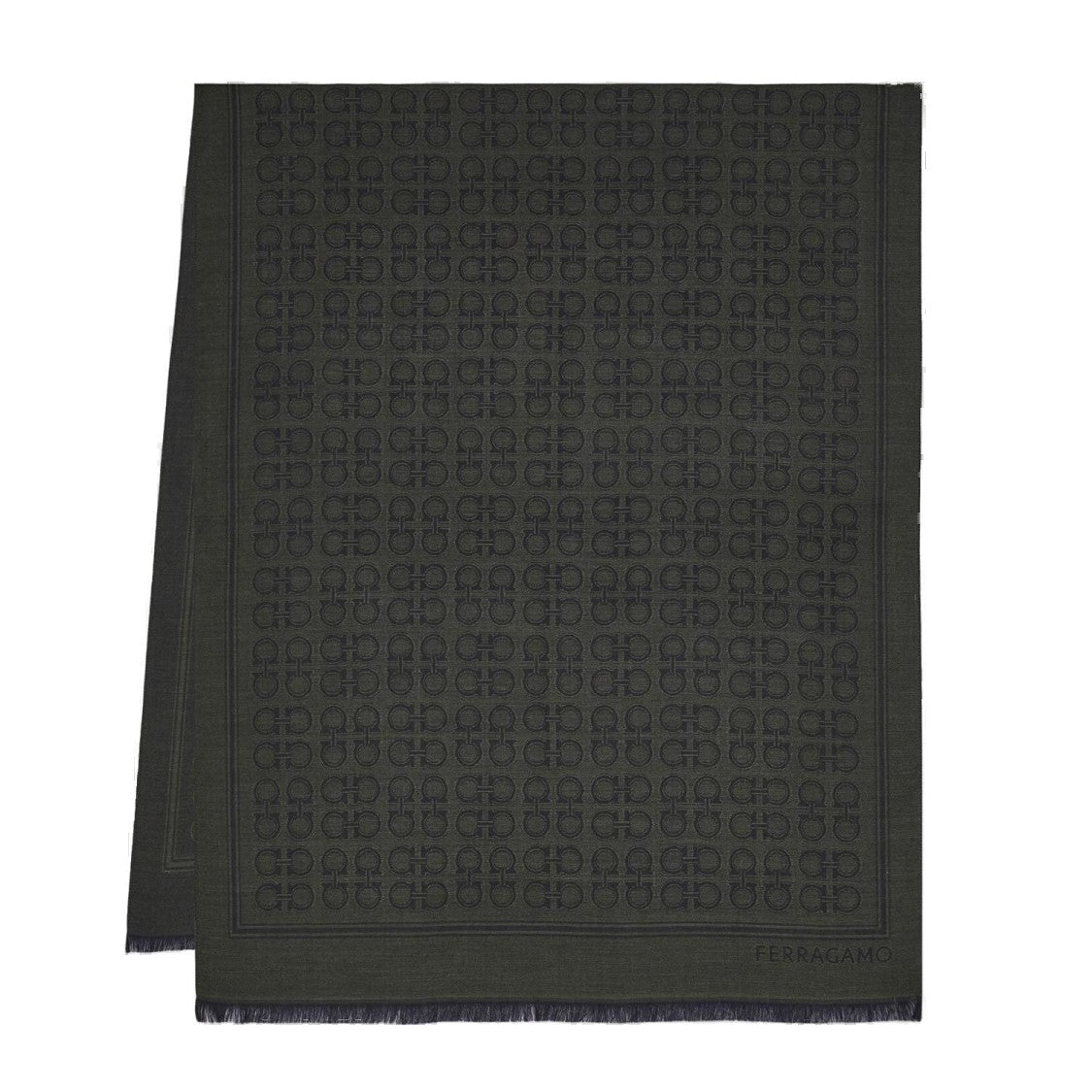 Salvatore Ferragamo Wool And Silk Scarf