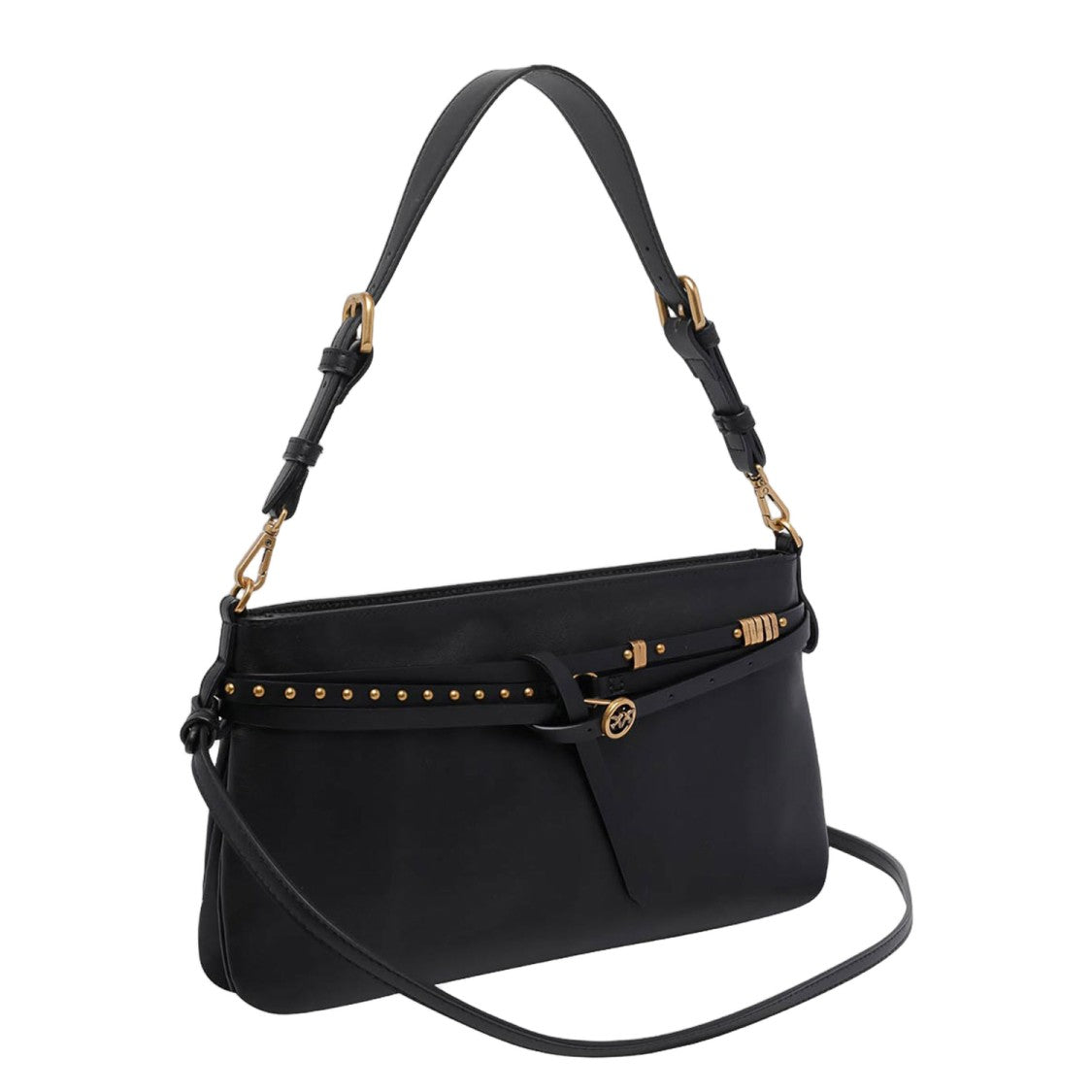 Pinko Smooth Leather Shoulder Bag