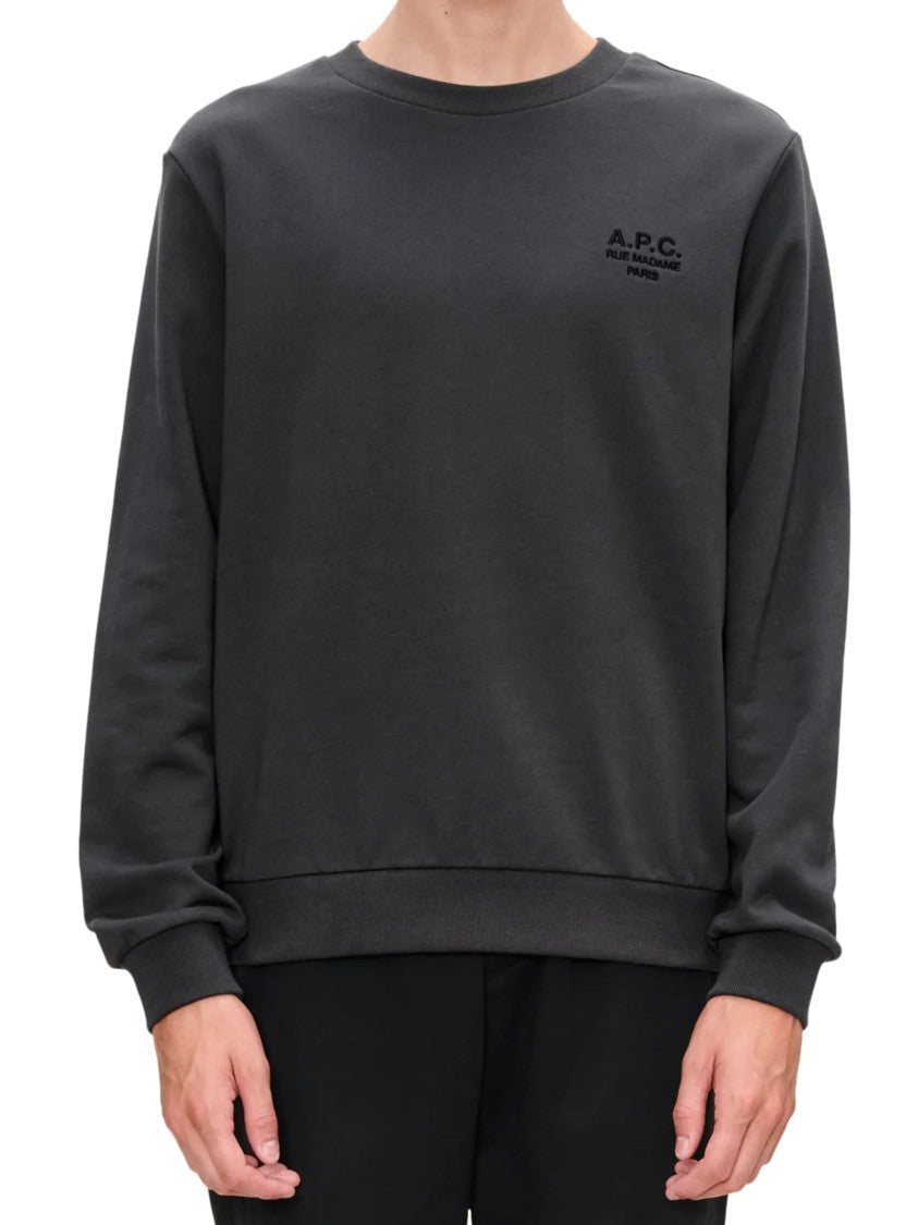A.P.C. Relaxed Fit Crewneck Sweatshirt In Soft Organic Cotton