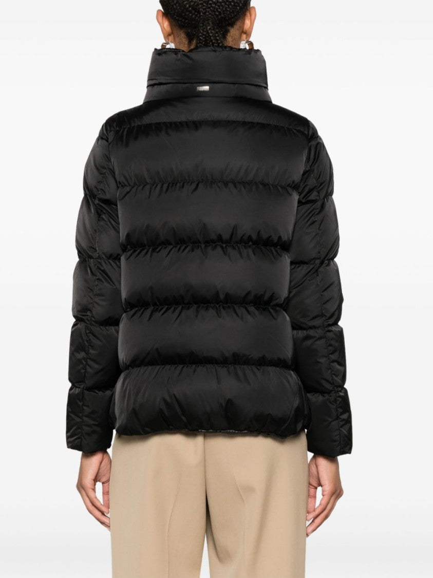 Herno Lightweight Puffer Jacket With High Collar