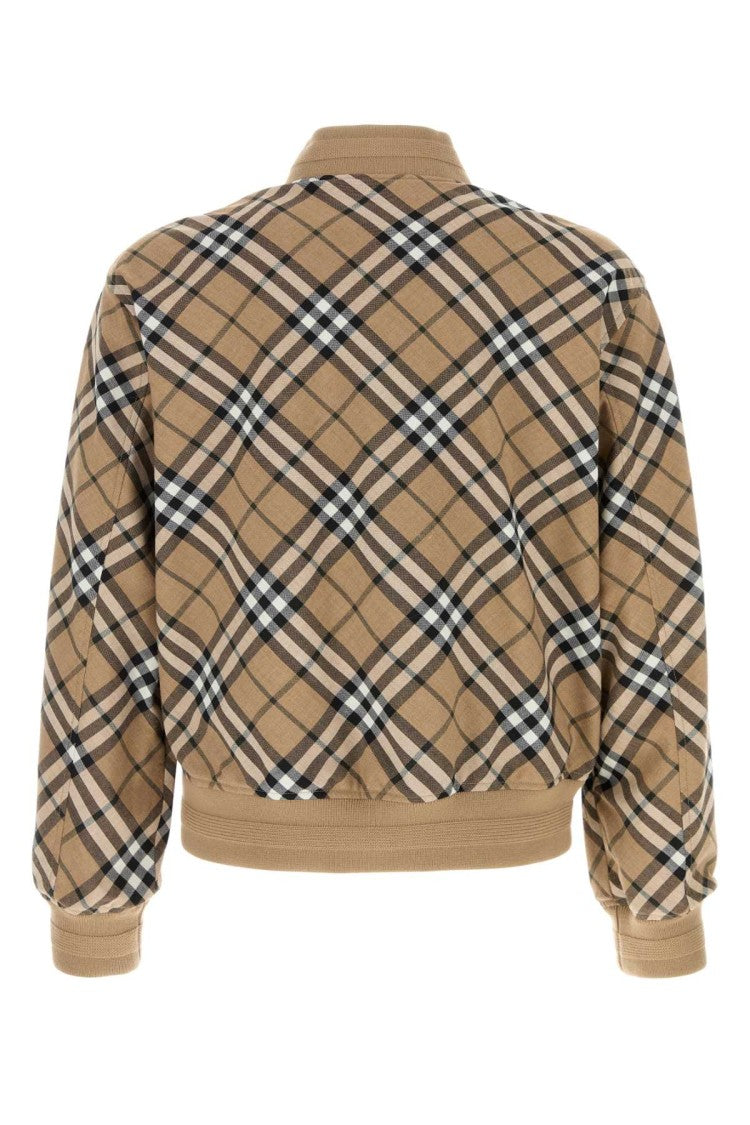 Burberry Embroidered Polyester Blend Bomber Jacket