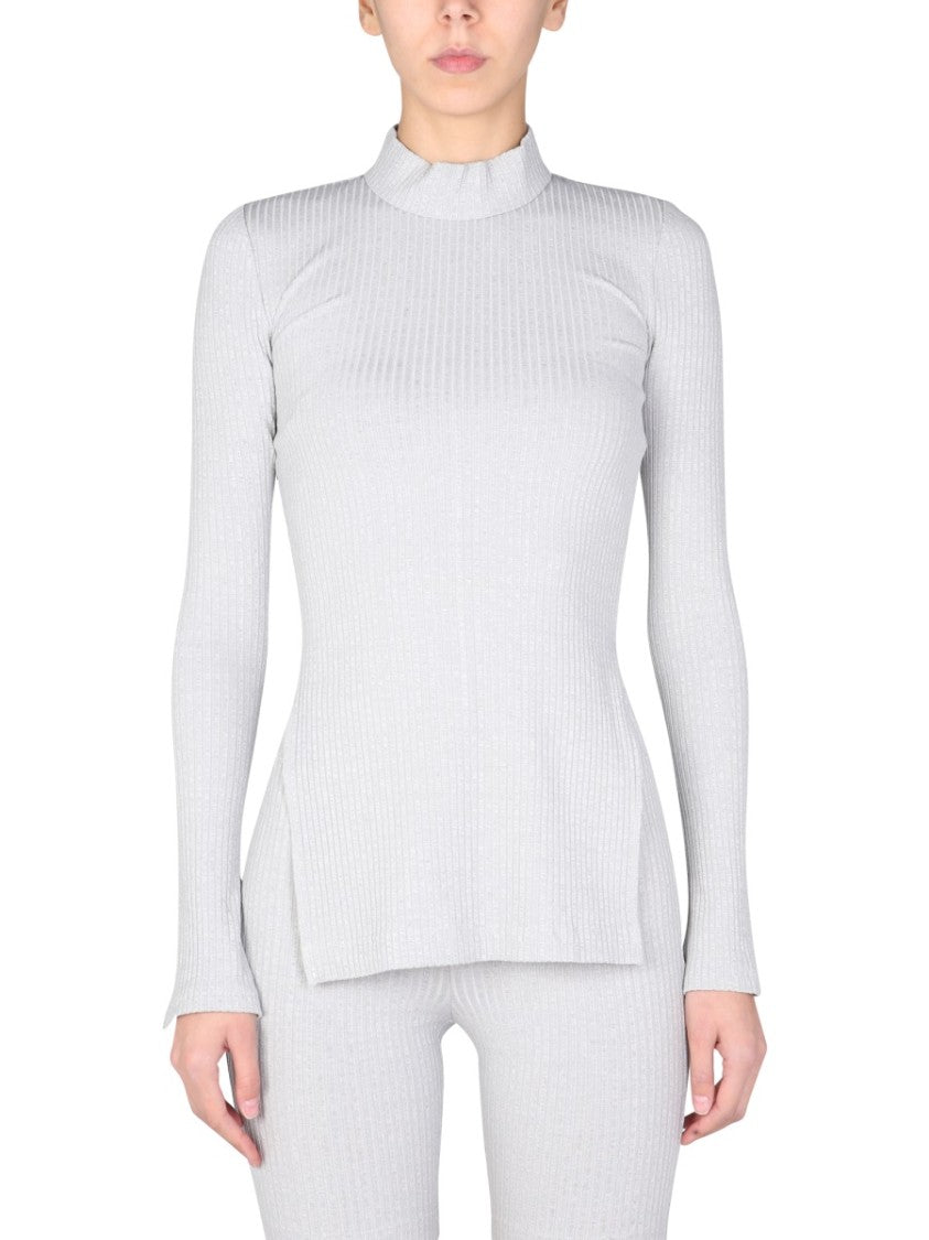 Helmut Lang One-Shoulder Jersey T-Shirt With Cut-Out Detail