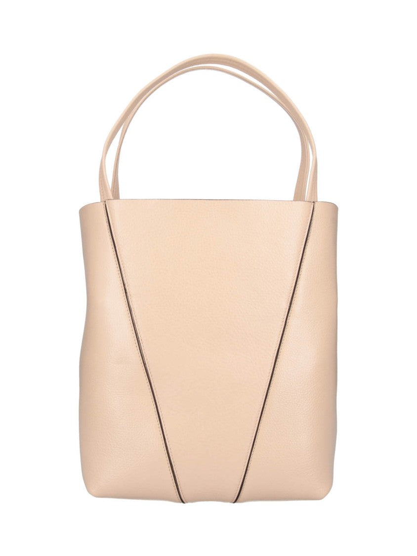 Chloé Structured Tote Bag With V-Shaped Seam Details