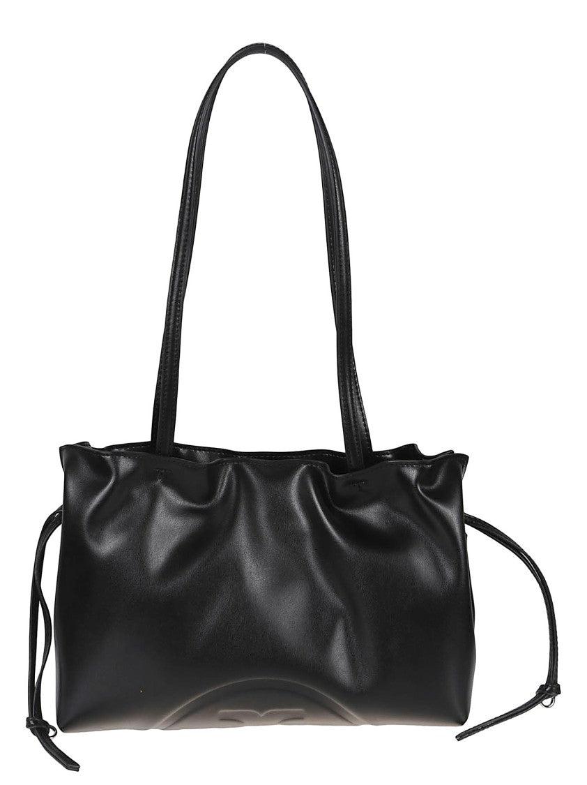 Tory Burch Black Rubber Ella Mini Tote Bag