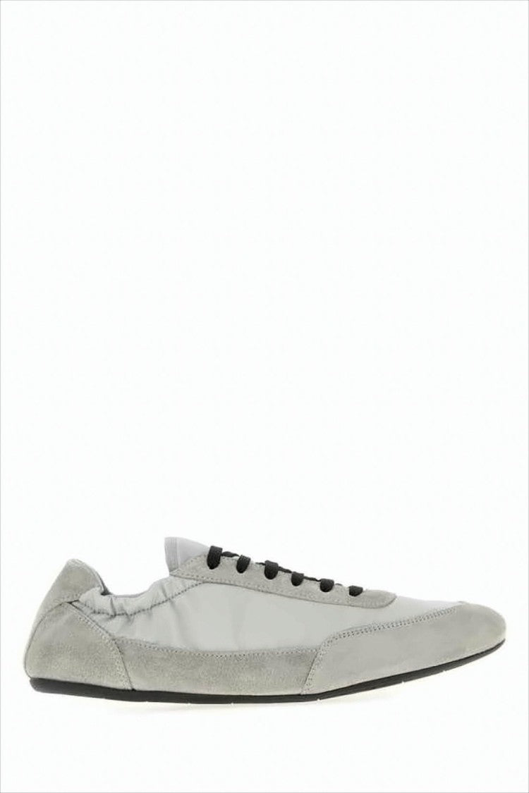 Prada Low-Profile Grey Sneaker With Smooth