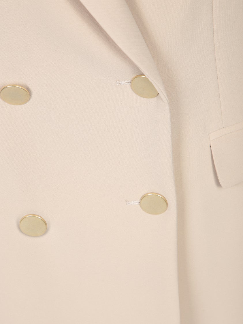 Blanca Vita Double-Breasted Beige Jacket With Decorative Buttons
