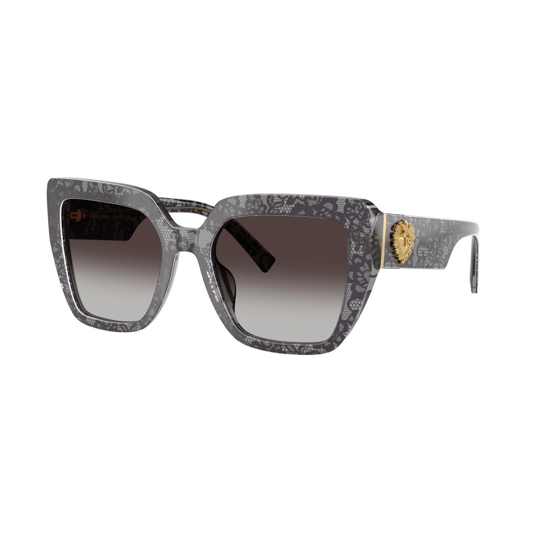 Dolce & Gabbana Oversized Square Frame Sunglasses With Gradient Lenses