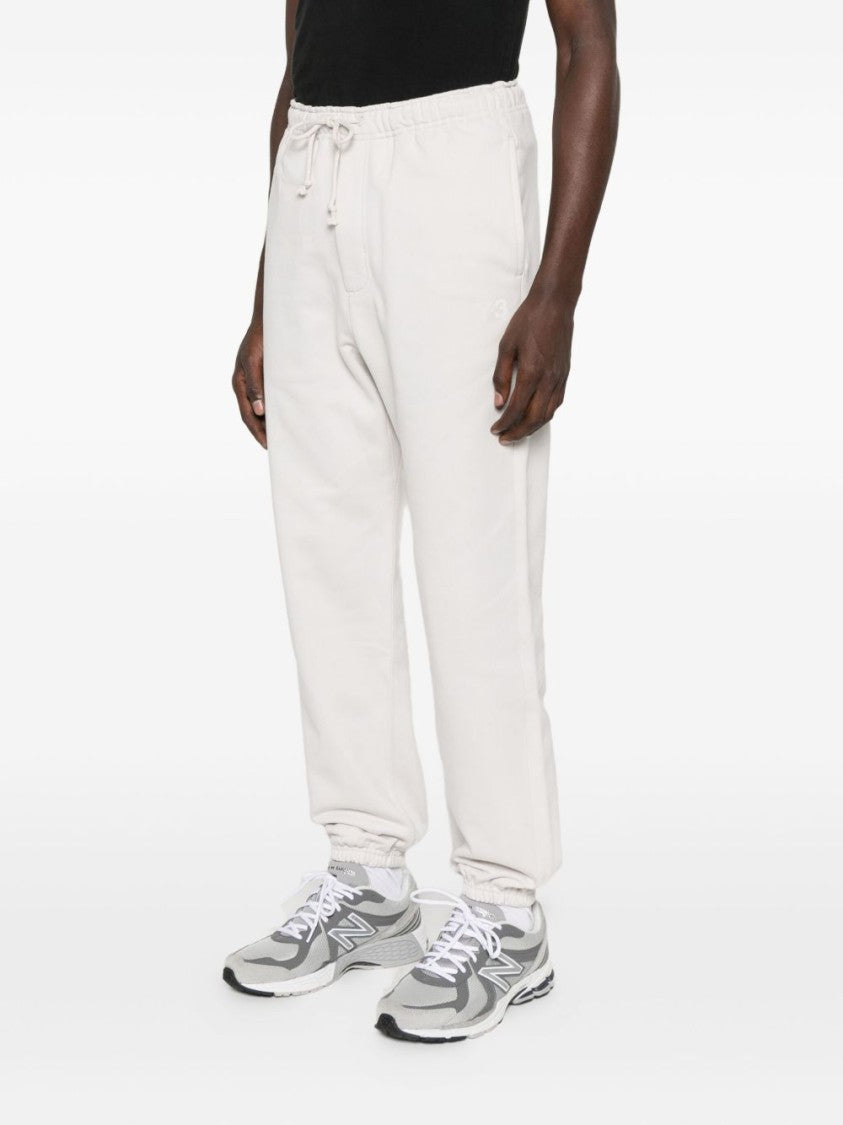 Y-3 Relaxed Beige Trousers With Elastic Waistband