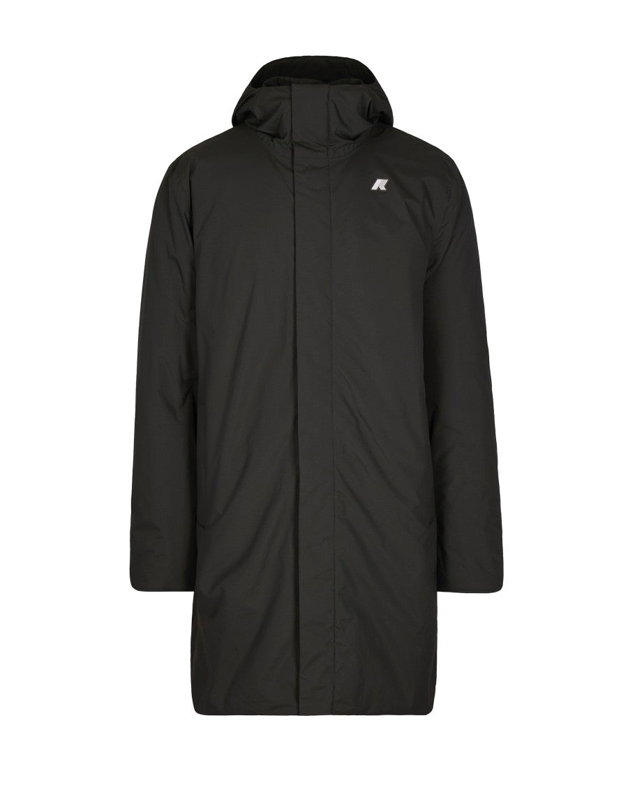 K-Way Nylon Ottoman Warm Casual Jacket With Adjustable Hood