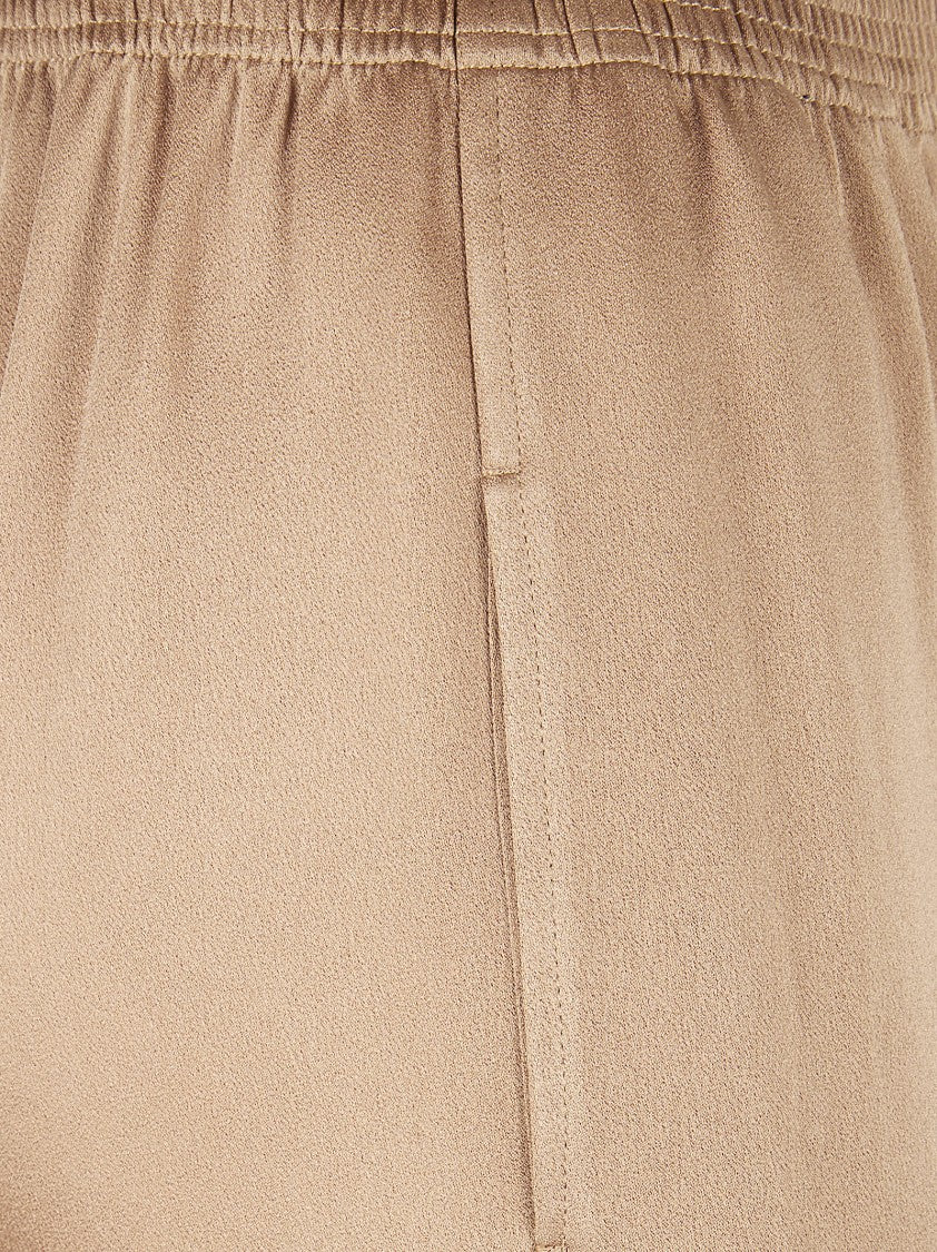 Fabiana Filippi Wide-Leg Satin Trousers With Elastic Waist