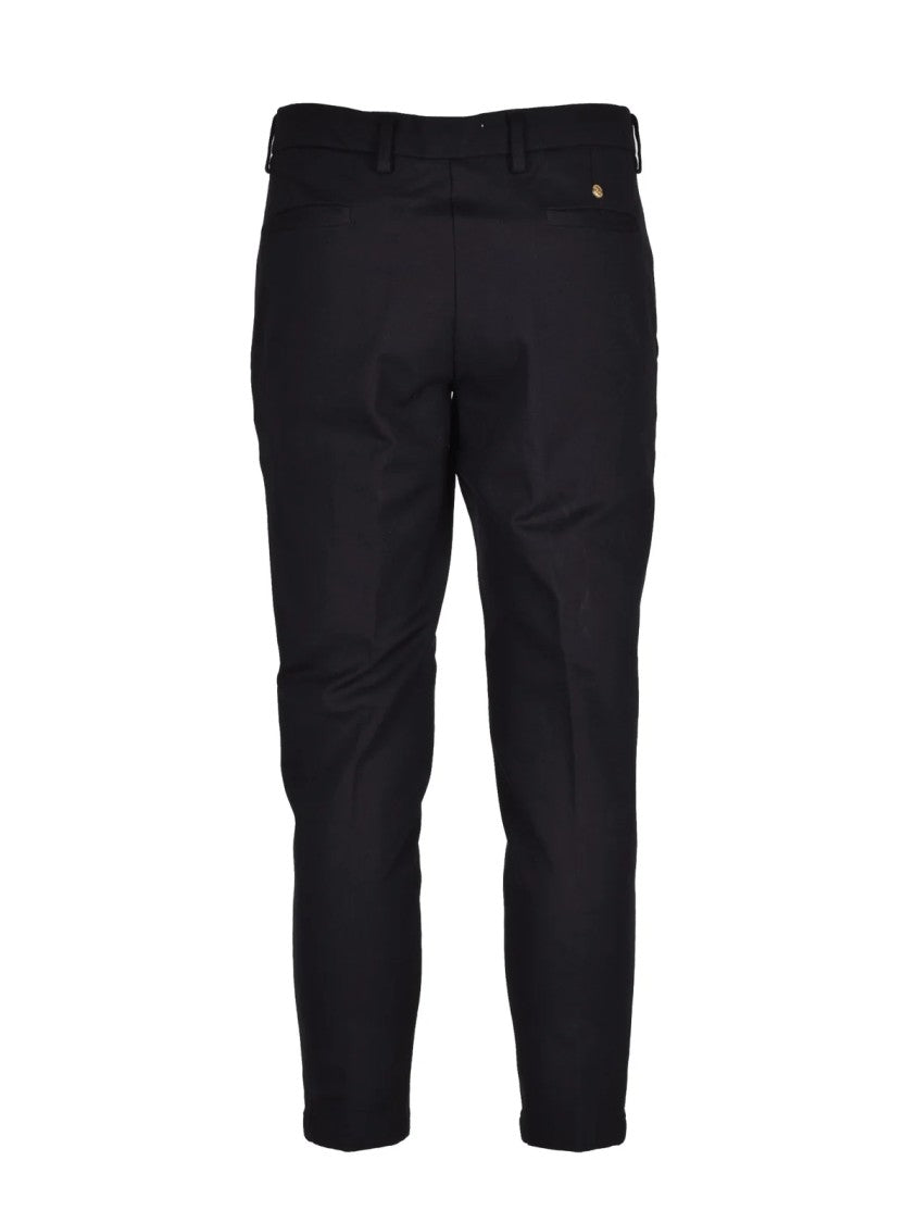 Havana & Co Black Tapered-Leg Viscose-Blend Technical Pants
