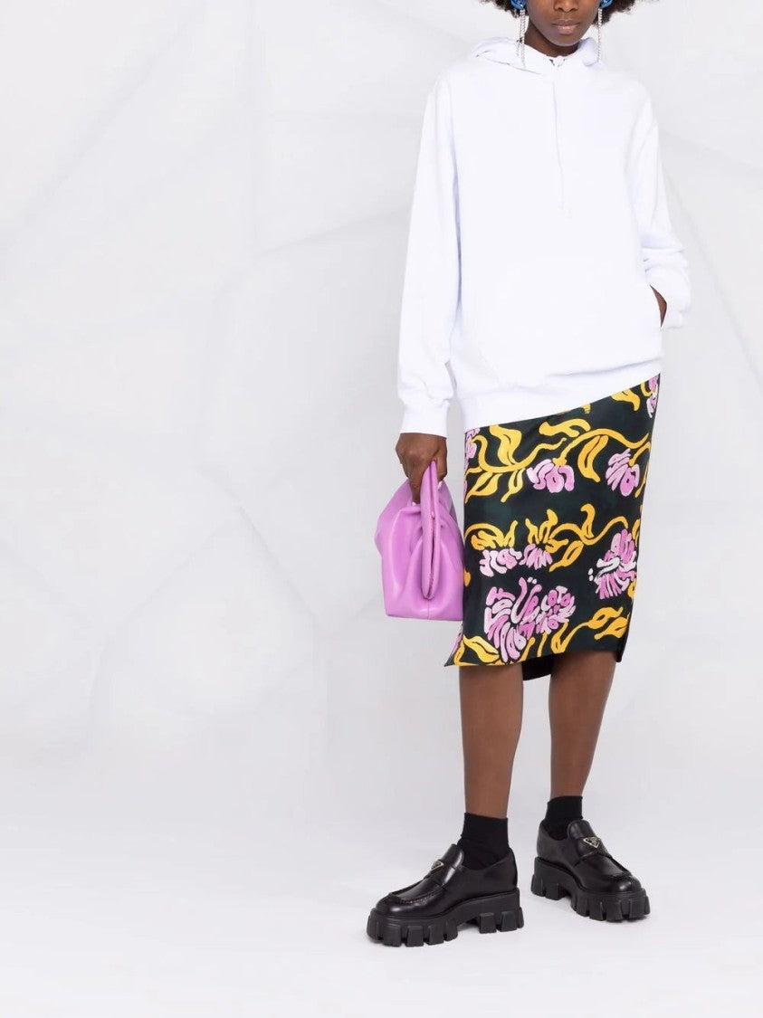 Msgm Logo-Print Cotton Hoodie