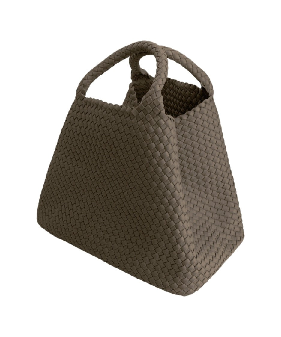 Marrea Neoprene Shopper Bag With Modern Woven Texture
