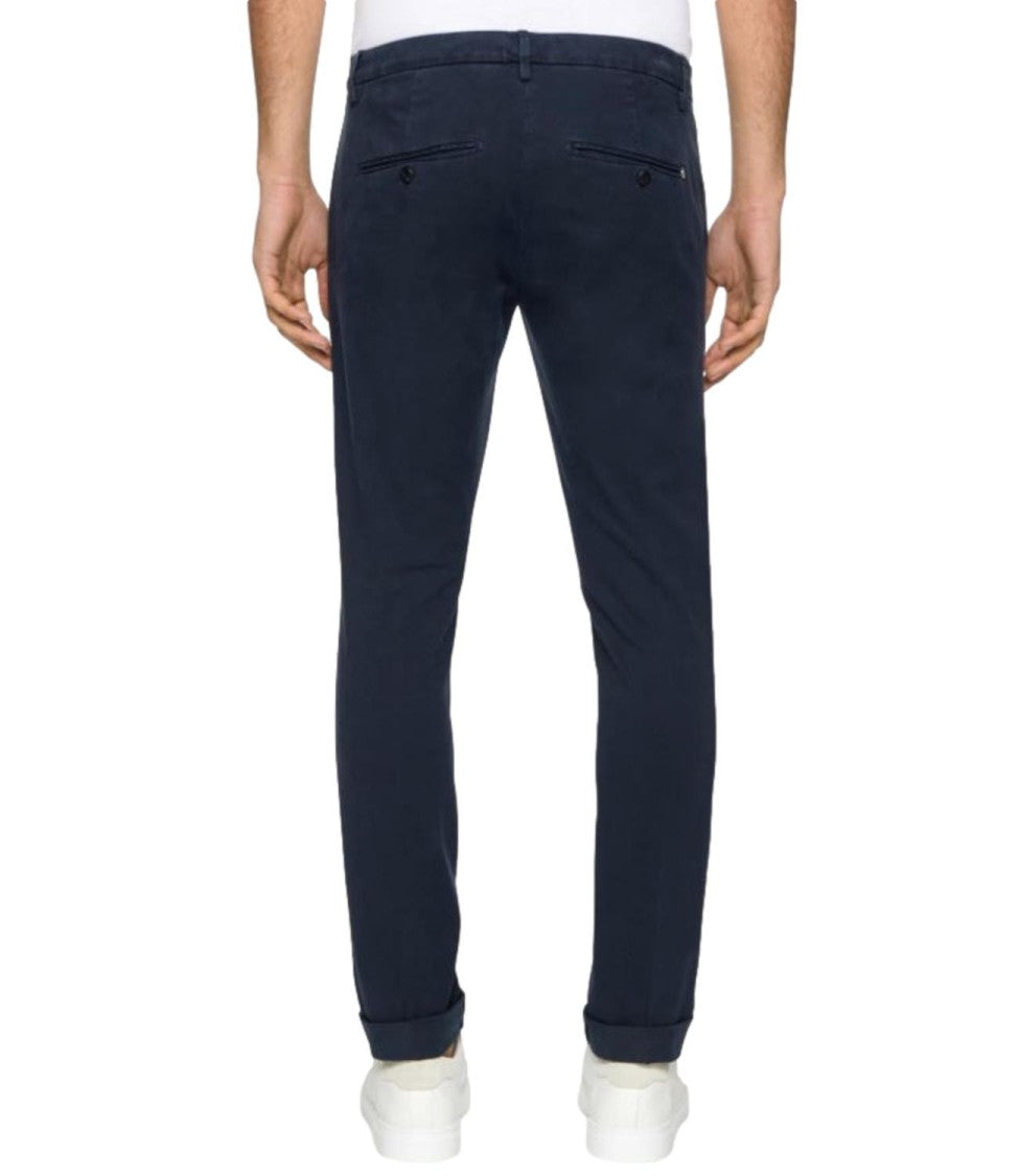 Dondup Straight-Leg Blue Denim Jeans With Five-Pocket Design