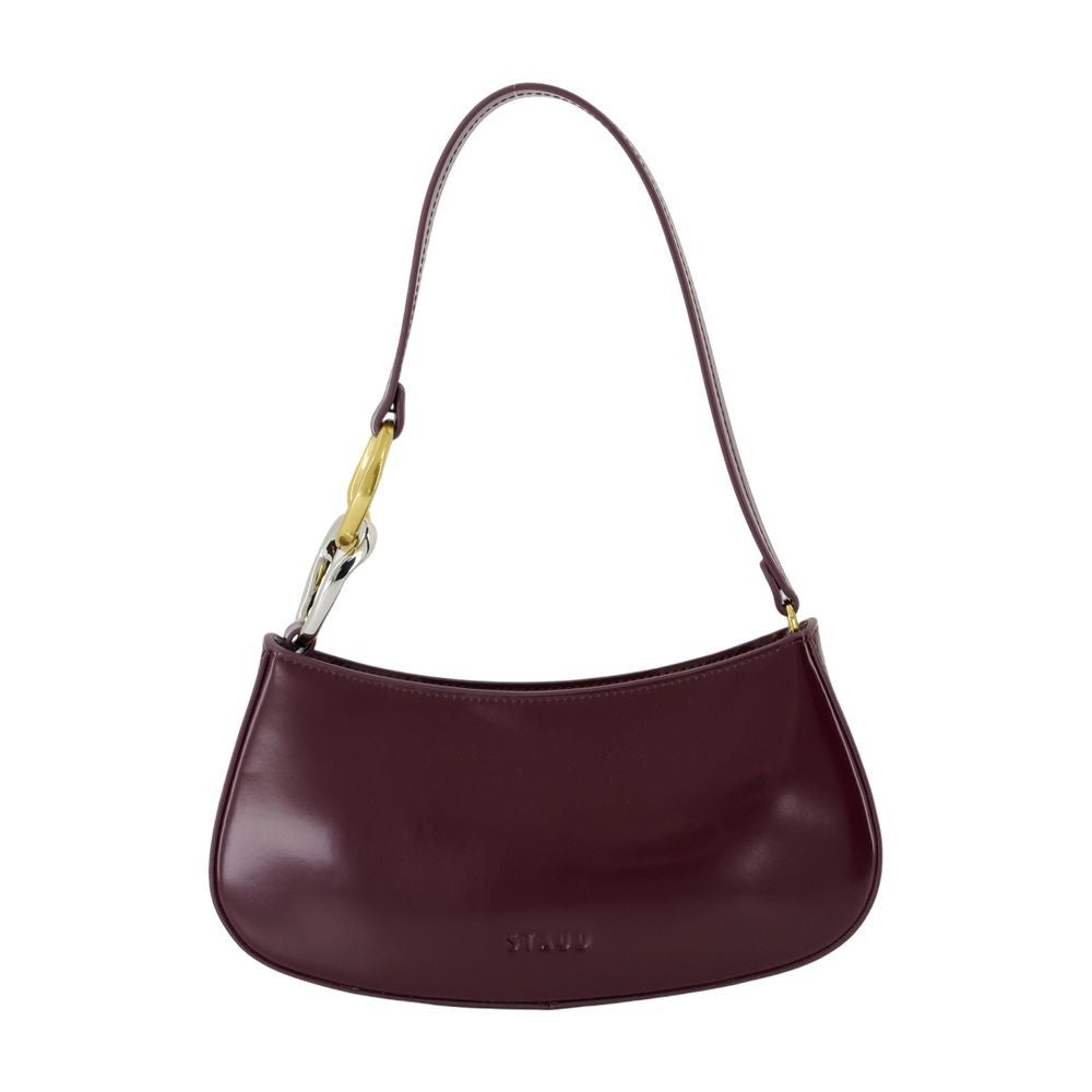 Staud Ollie Shoulder Bag - Leather - Burgundy
