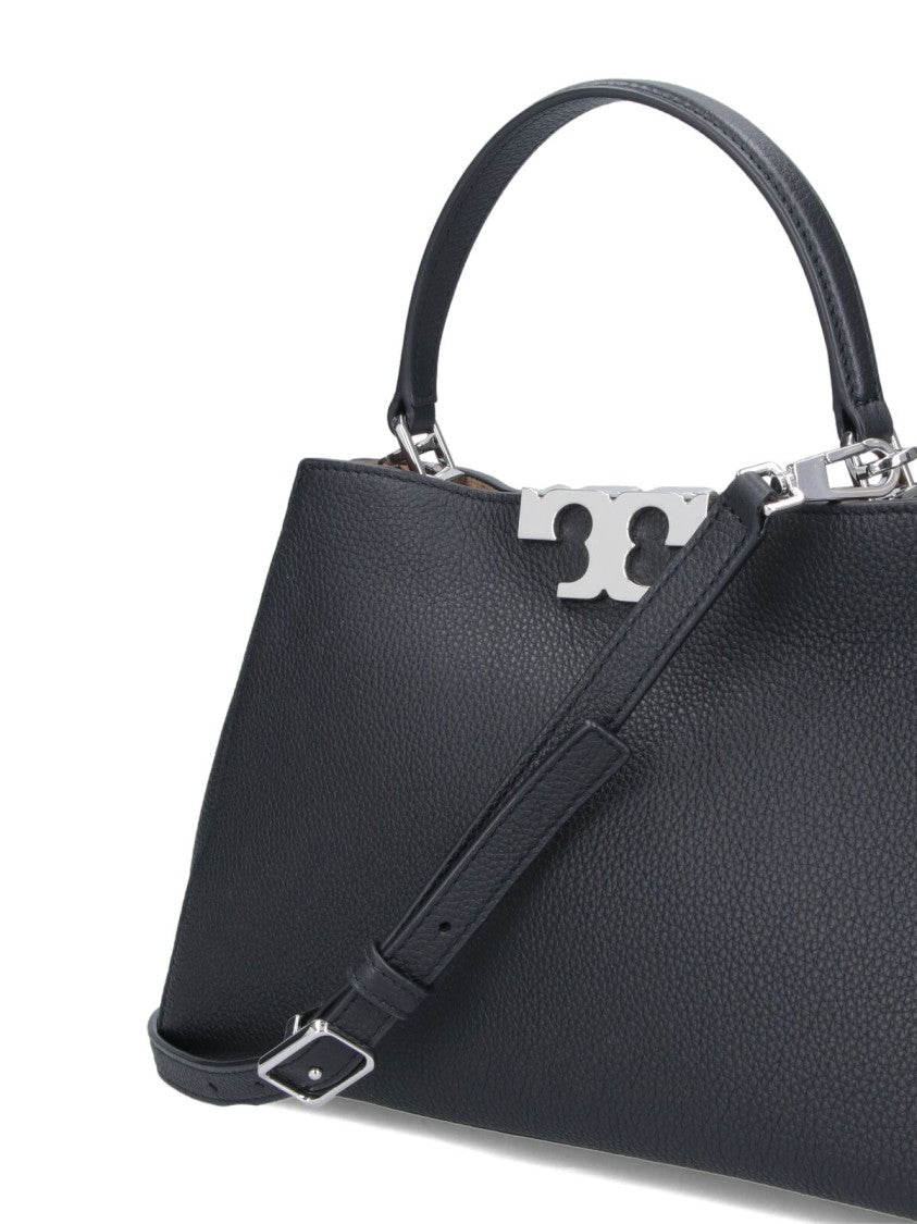 Tory Burch Black Eleanor Medium Calf Leather Handbag