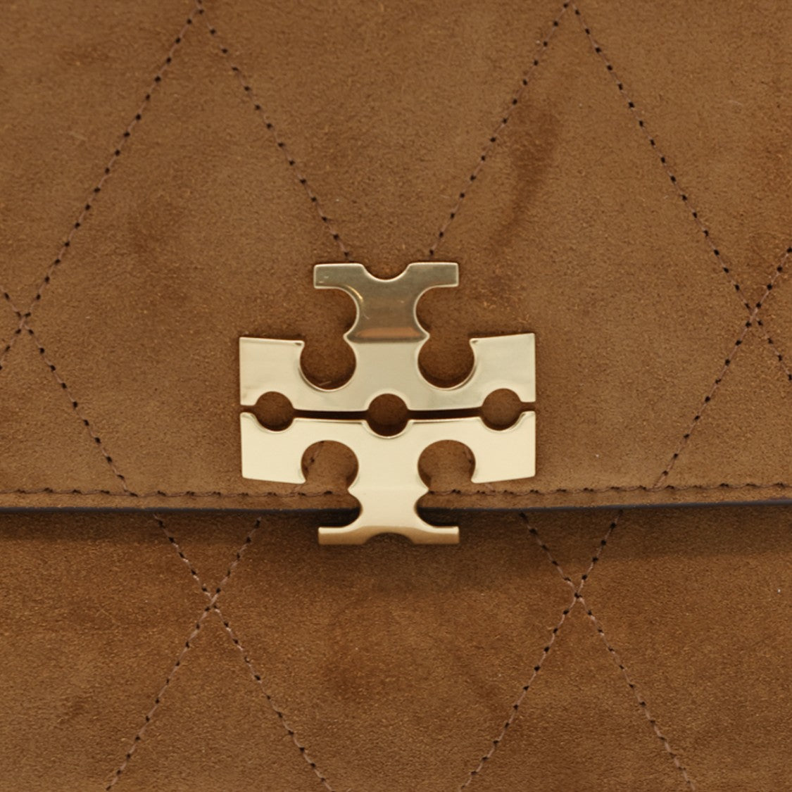 Tory Burch Caramel Suede Shoulder Bag