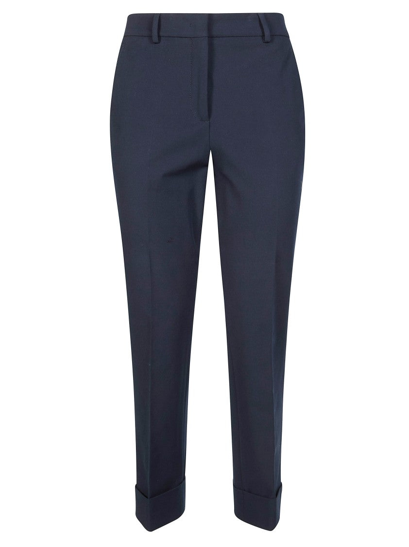 Incotex Blue Nevet Bistratch Cuffed Trousers