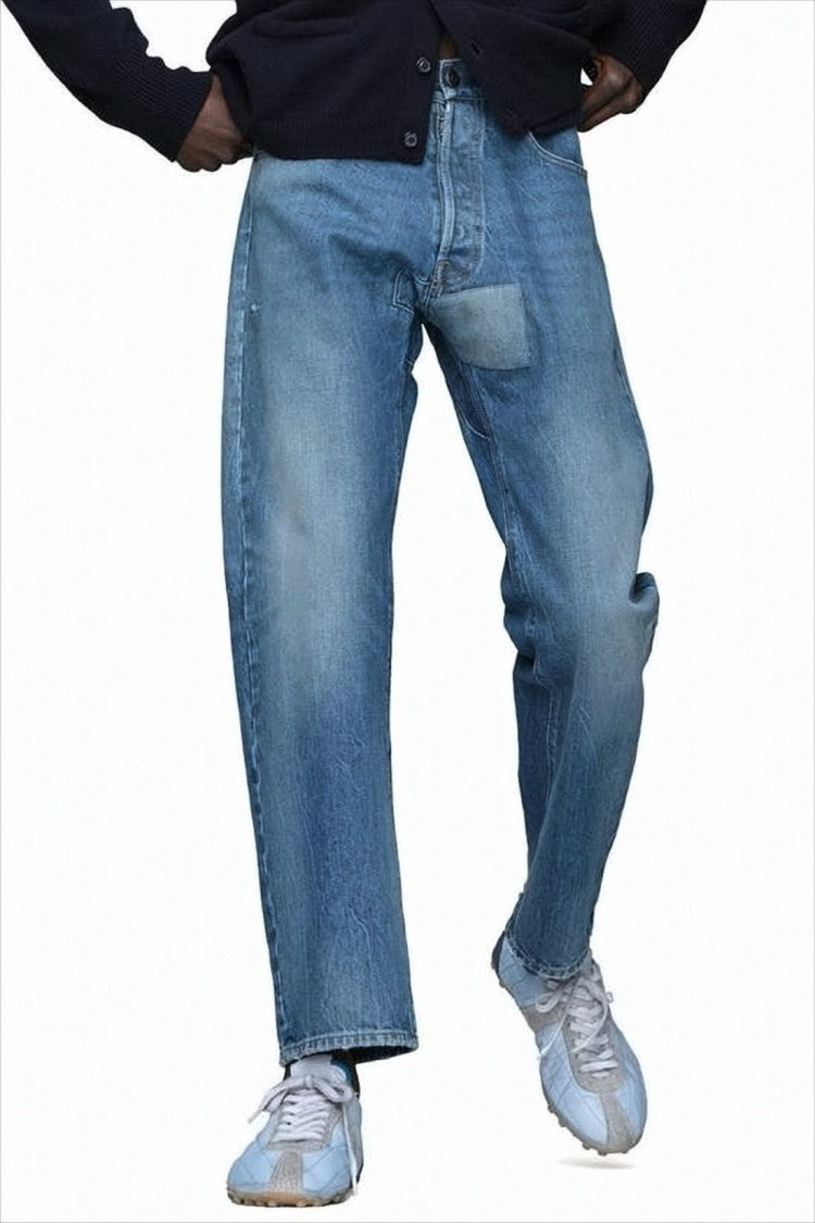 Maison Margiela Relaxed Fit Mid-Blue Denim Pants