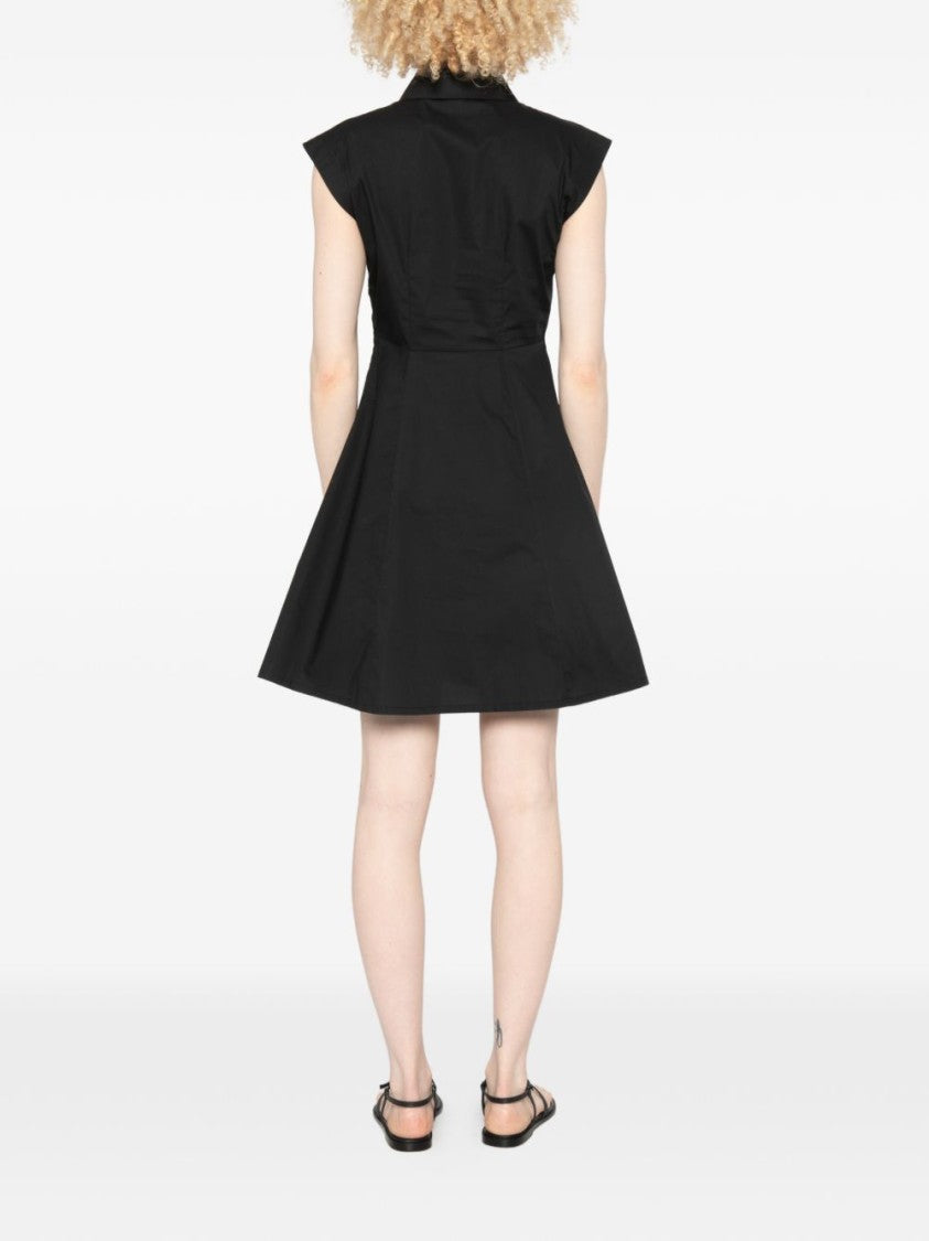 Liu Jo Black Buttoned Sleeveless Day Dress