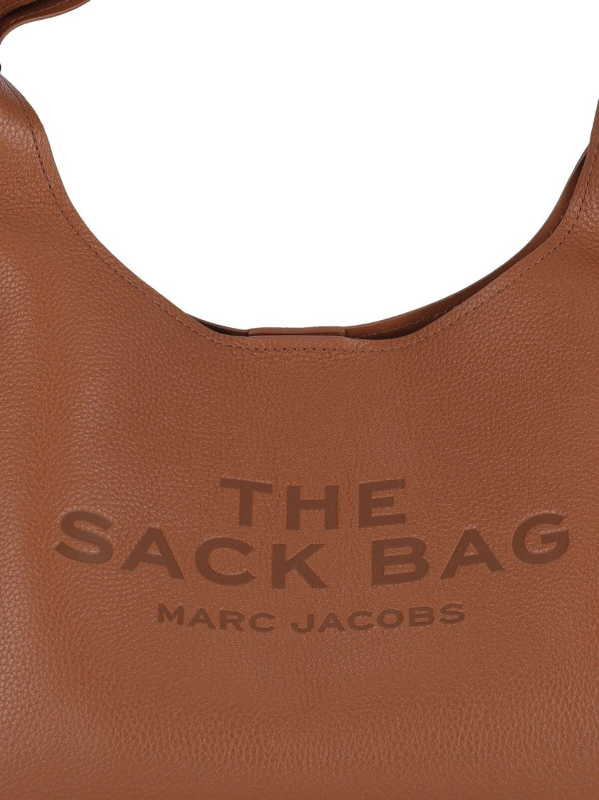 Marc Jacobs Textured Brown Bag With Rounded Silhouette