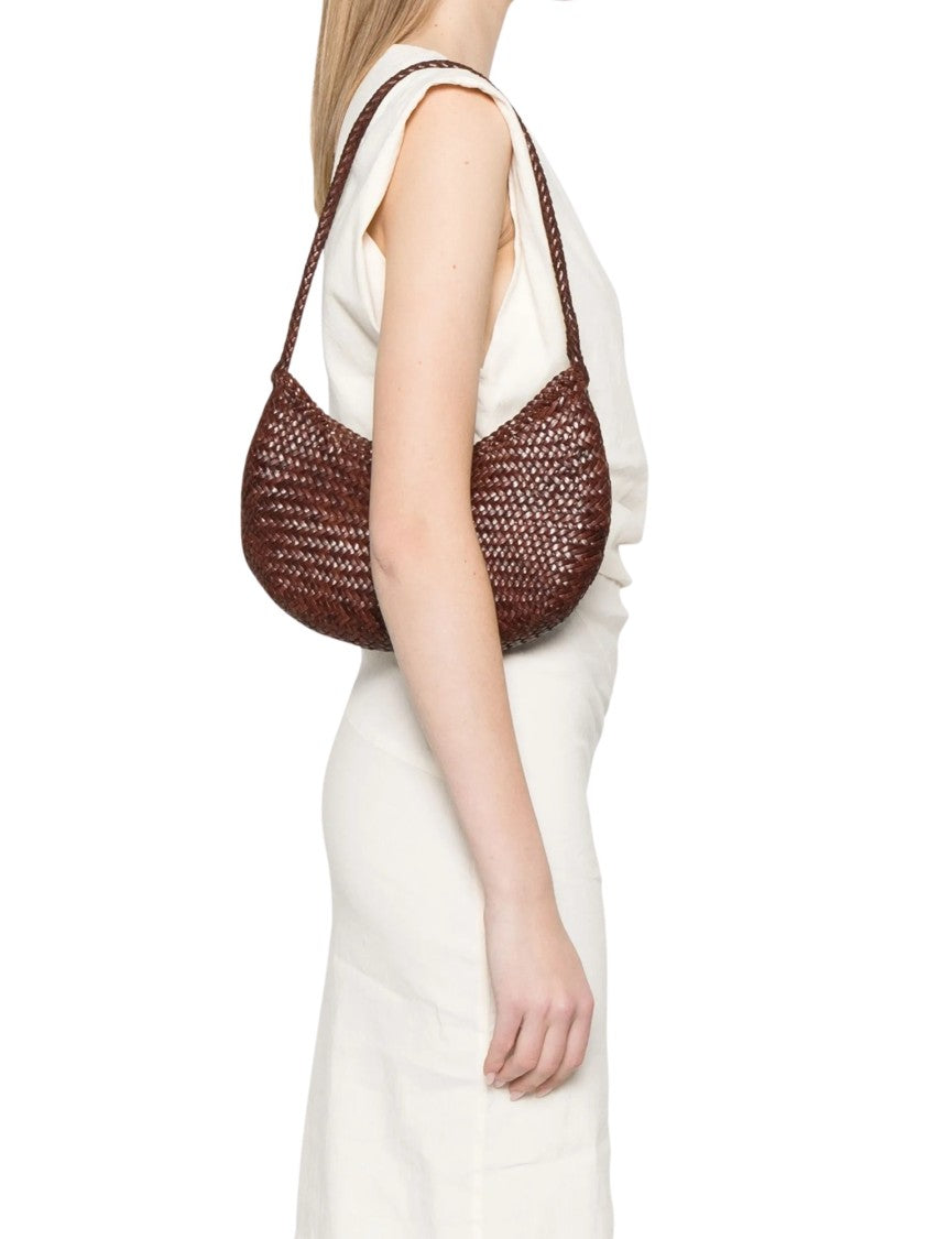 Dragon Diffusion Crescent-Shaped Nova Luna Shoulder Bag With Braided Strap