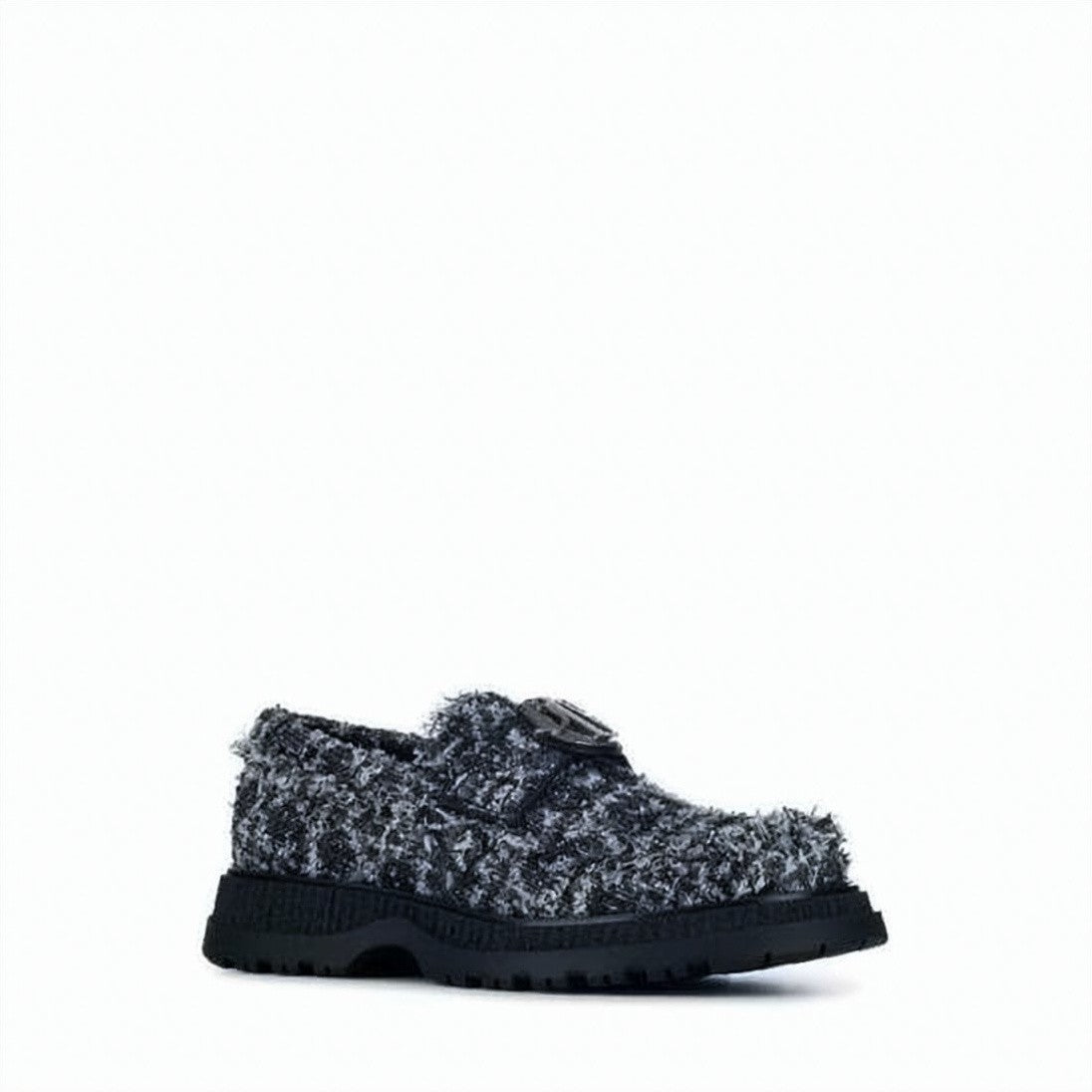 Dior Textured Cotton Loafers With Chunky Rubber Sole