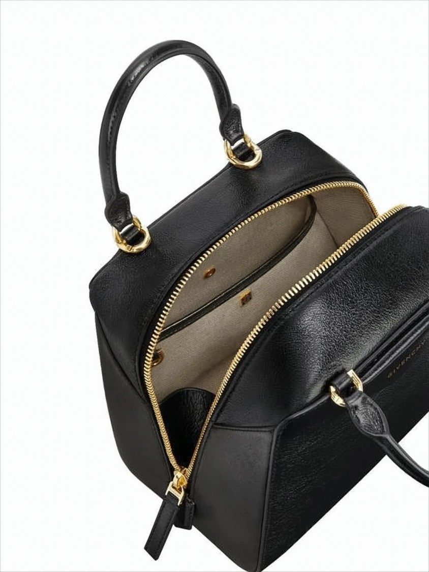 Givenchy Trapezoidal Buffalo Leather Tote With Gold-Tone Hardware