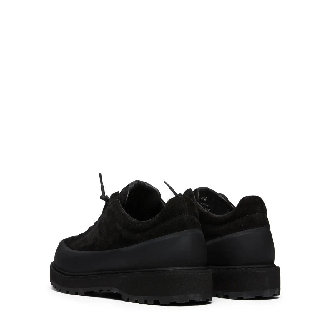 Stone Island Black Low Top Sneakers With Suede Upper