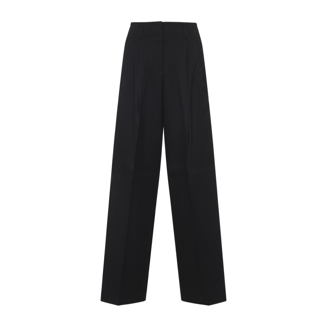 Golden Goose Black Virgin Wool Wide Leg Pant