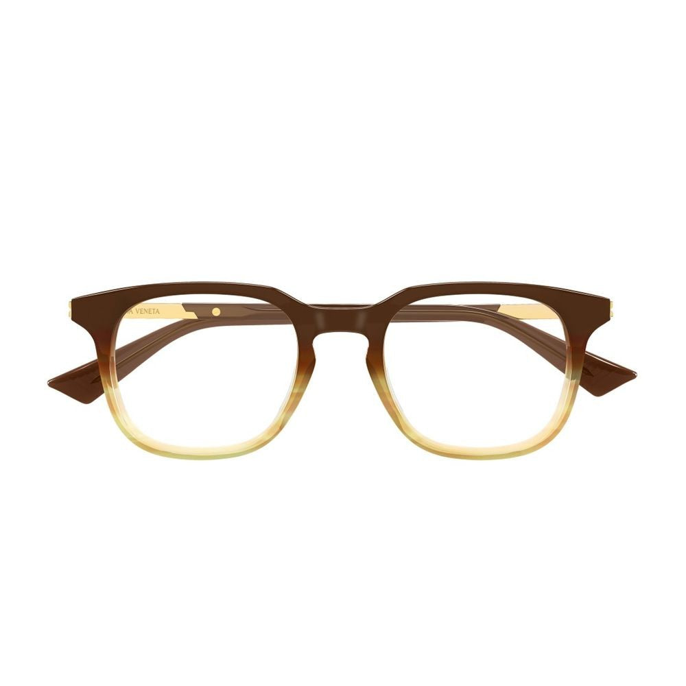 Bottega Veneta Bv1429s Ribbon Line Rectangular Brown Eyeglasses