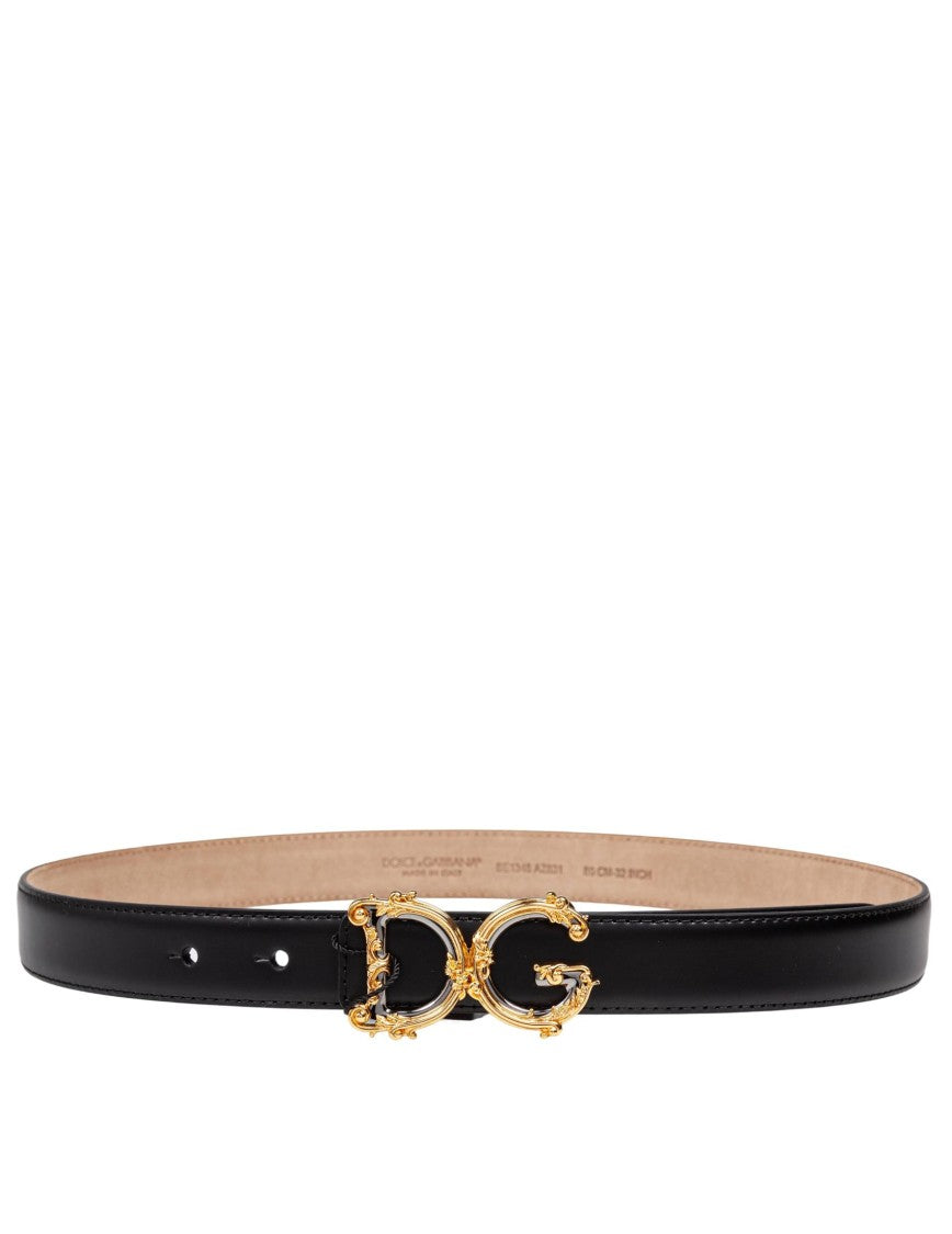Dolce & Gabbana Belt In Calf Leather