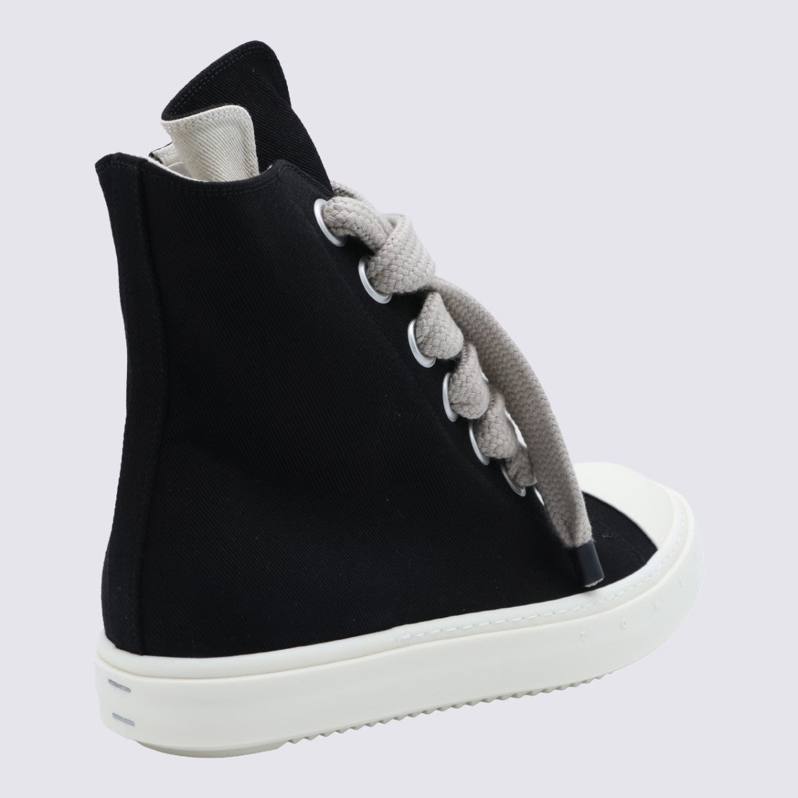 Drkshdw By Rick Owens Black Jumbolace Leather High-Top Sneakers