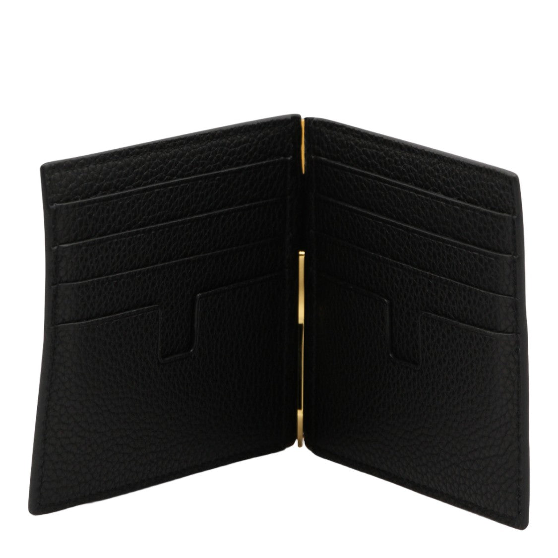 Tom Ford Textured Leather Wallet With Gold-Tone Clip
