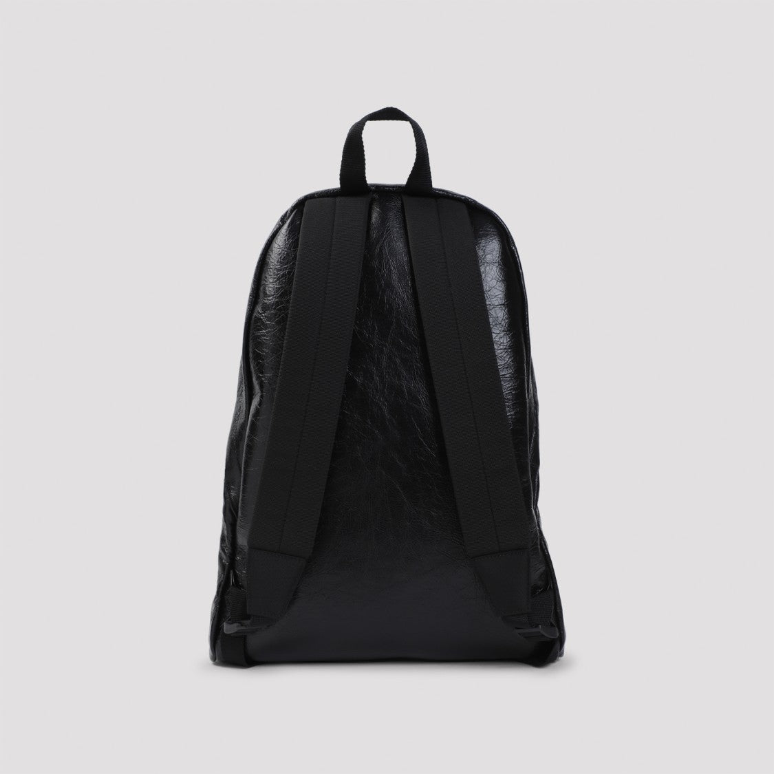 Balenciaga Textured Black Lamb Leather Bucket Bag